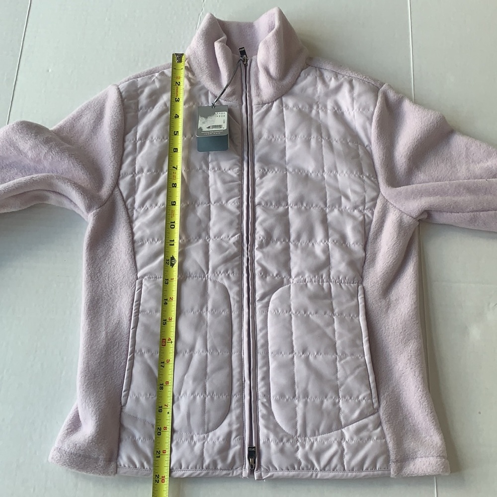 IZOD Golf “Morning Mist” Lilac Fleece Jacket | Lightweight Layering | NWT | XS - Picture 12 of 13